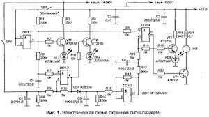 Схема простой сигнализации