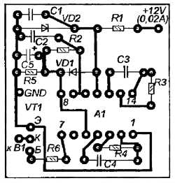 Печатная плата сирены