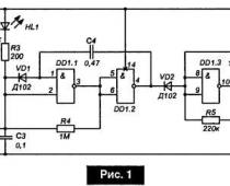 Сигнализатор рыболову на микросхемах