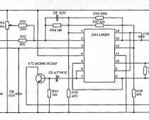 Схема детектора высокочастотных излучений на LM324 Детектор высокочастотных излучений на LM324