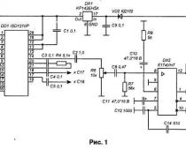 Схема квартирного звонка на ISD1210P Квартирный звонок на ISD1210P