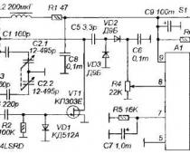 Схема гетеродинного индикатора резонанса на светодиодах Светодиодный гетеродинный индикатор резонанса