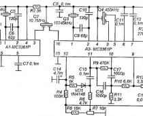 Cхема приемника на 27МГц с двойным преобразованием частоты Приемный тракт 27МГц на MC3361 с двойным преобразованием частоты