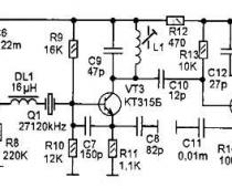 Схема АМ передатчика на СВ диапазон 27мГц АМ передатчик на СВ диапазон 27мГц